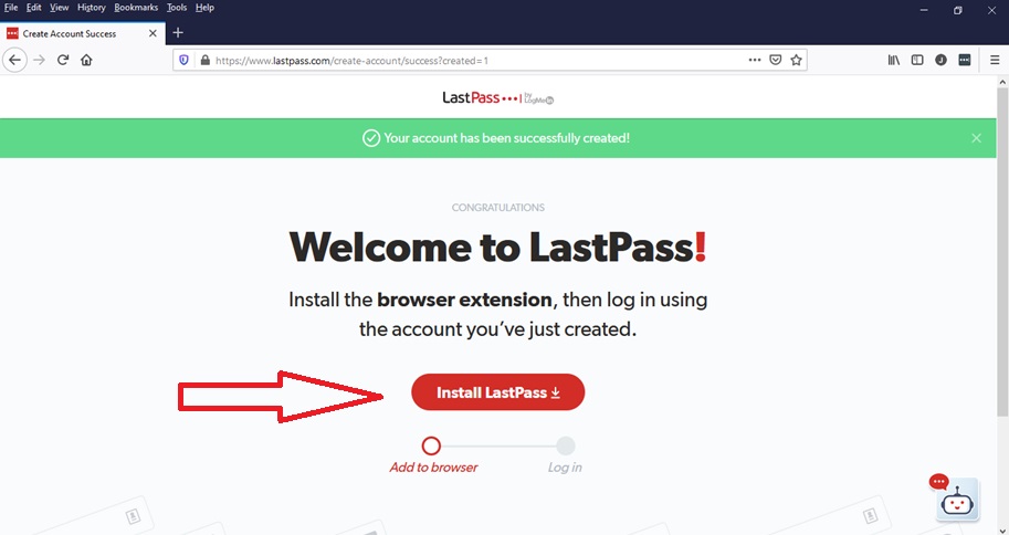 نصب افزونه Lastpass بر روی مرورگر فایرفاکس